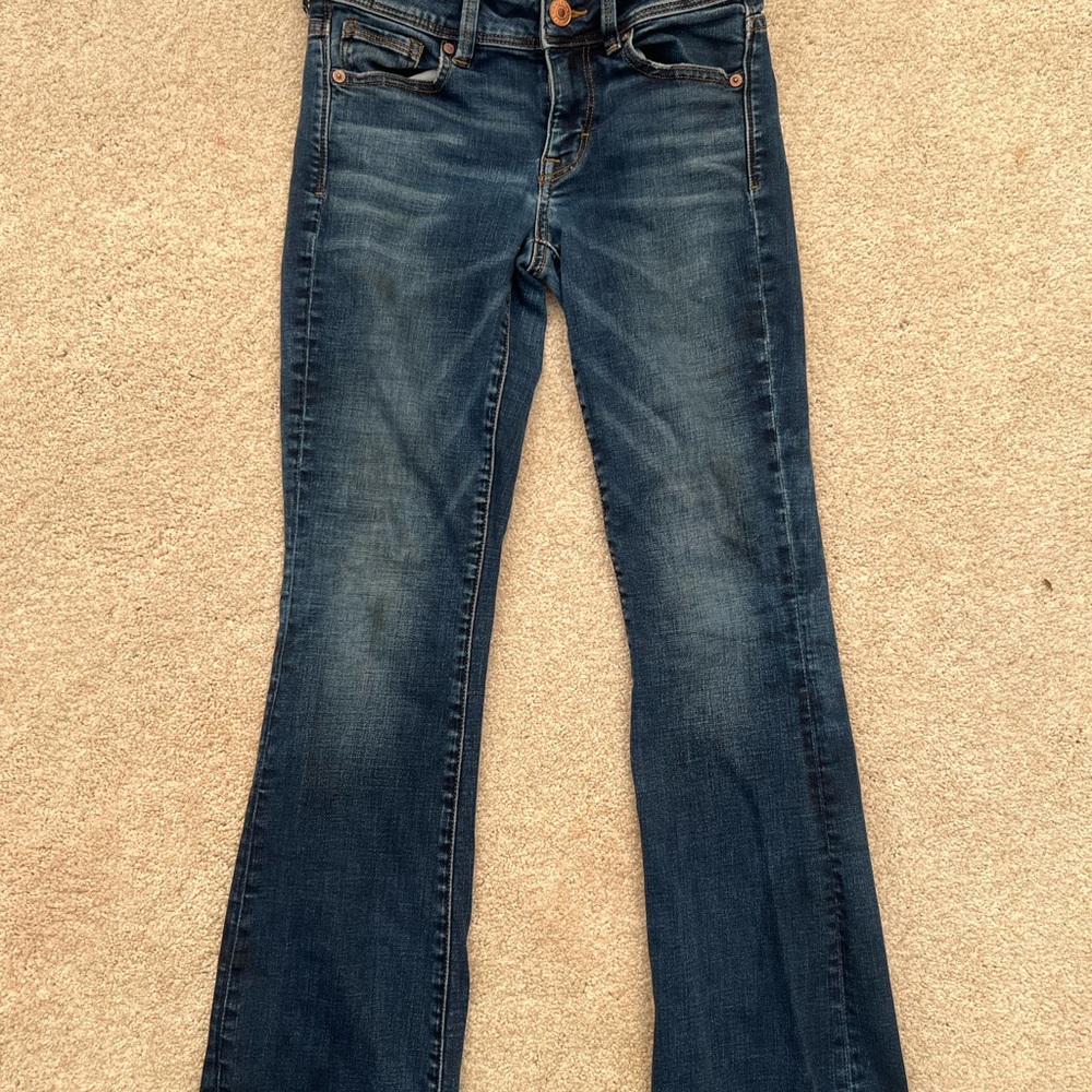 American Eagle Outfitters Dark Blue Boot Cut Jeans